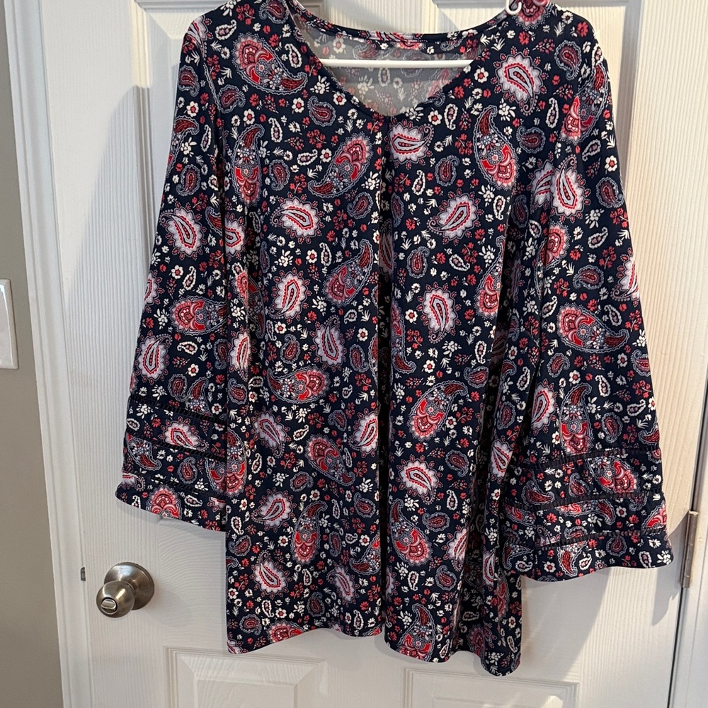 Paisley Print Women's Top